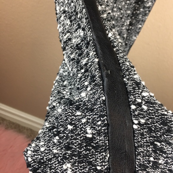 ann taylor • dress • short sleeve • leather accent - Picture 6 of 7